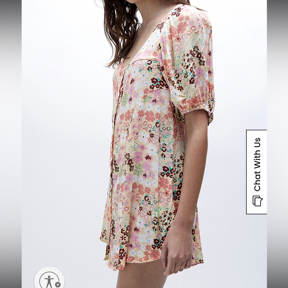 Free People Callie Printed Tunic Dress size Large - Picture 3 of 6